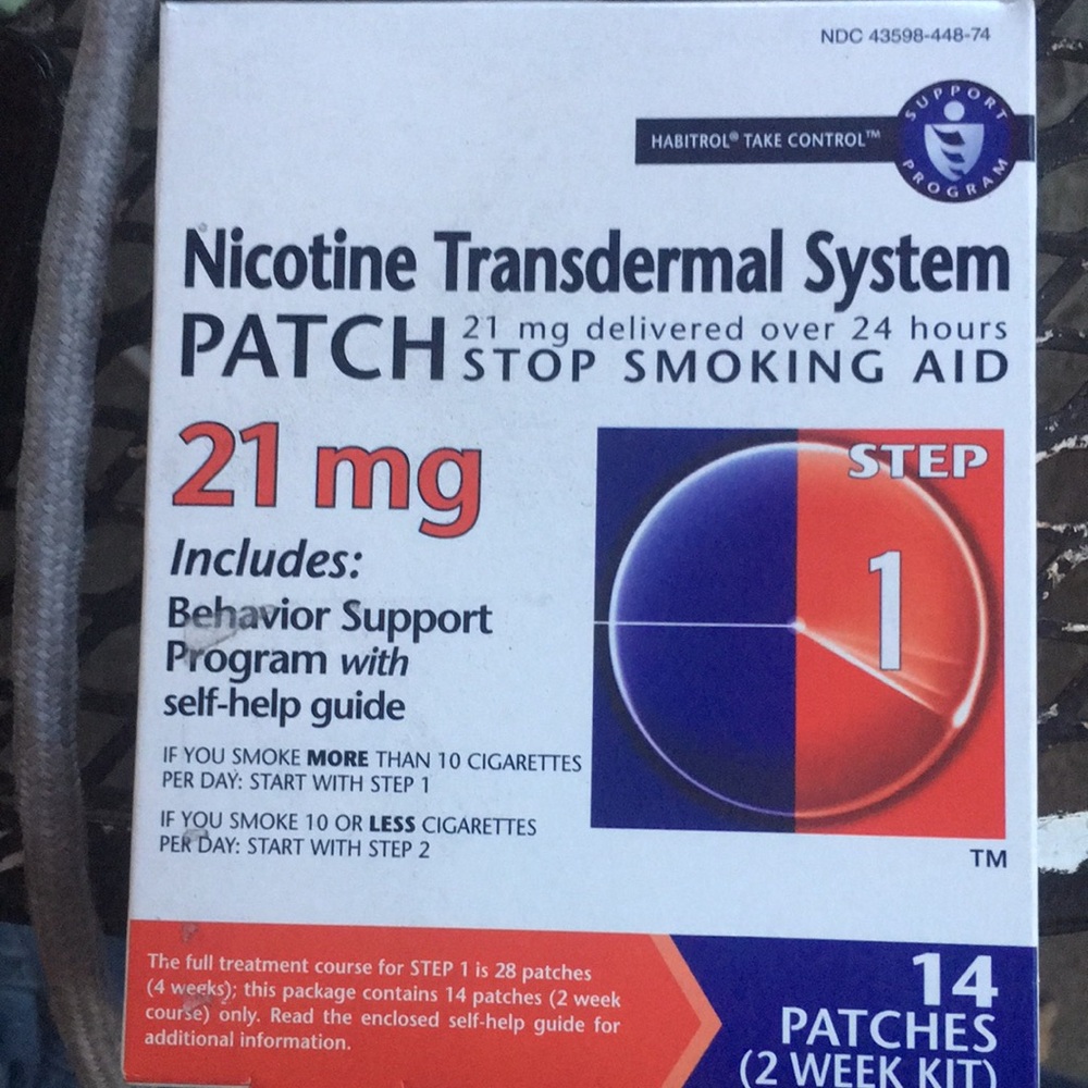 4 Boxes Habitrol 21mg Nicotine Patches
